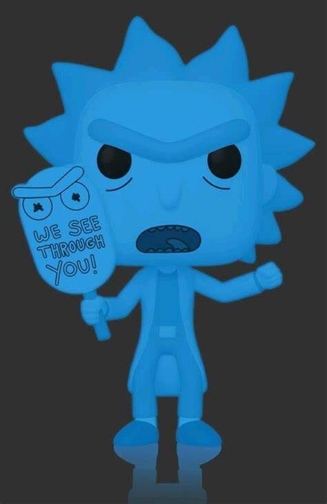 Figurine Funko Pop! - N°665 - Rick Et Morty - Hologram Rick (gw